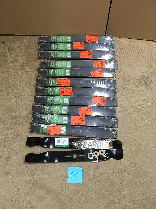 lot 64 image: Big Lot of 13 Lawn Boy 20 in. Replacement Blade For Mowers Not used