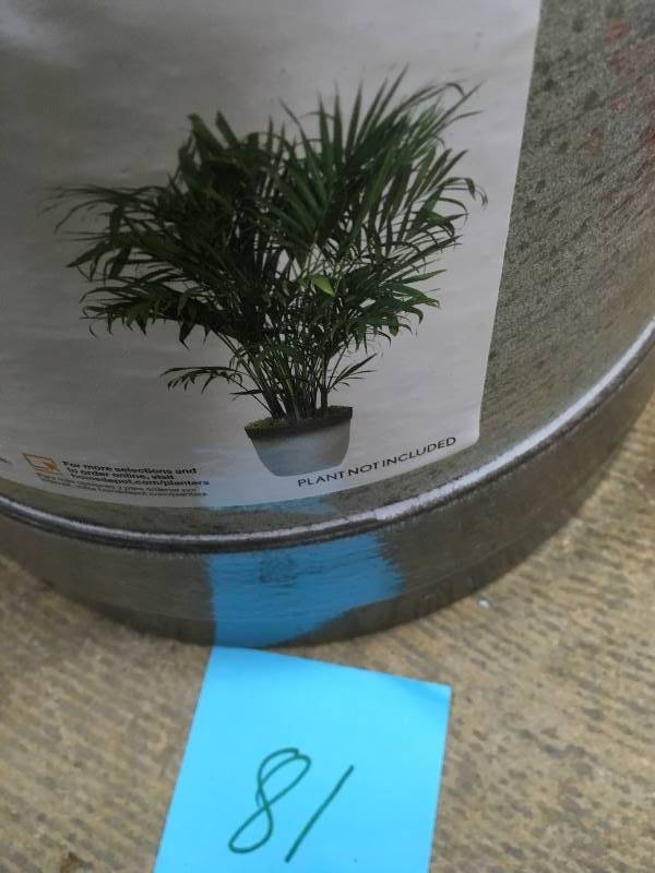 lot 81 image: Large Indoor Plant Pots Drop-In Resin Planter for Indoor Plants Home Decor Model HD1 1026 New