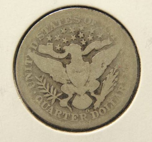 1896-O BARBER QUARTER BETTER DATE COIN