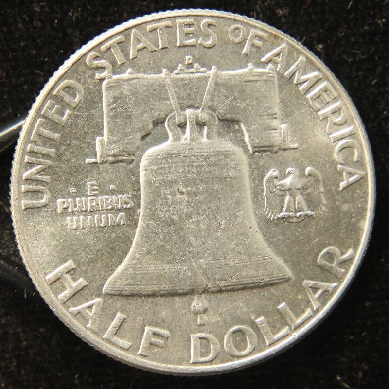 1963-D FRANKLIN SILVER HALF DOLLAR BU-UNC