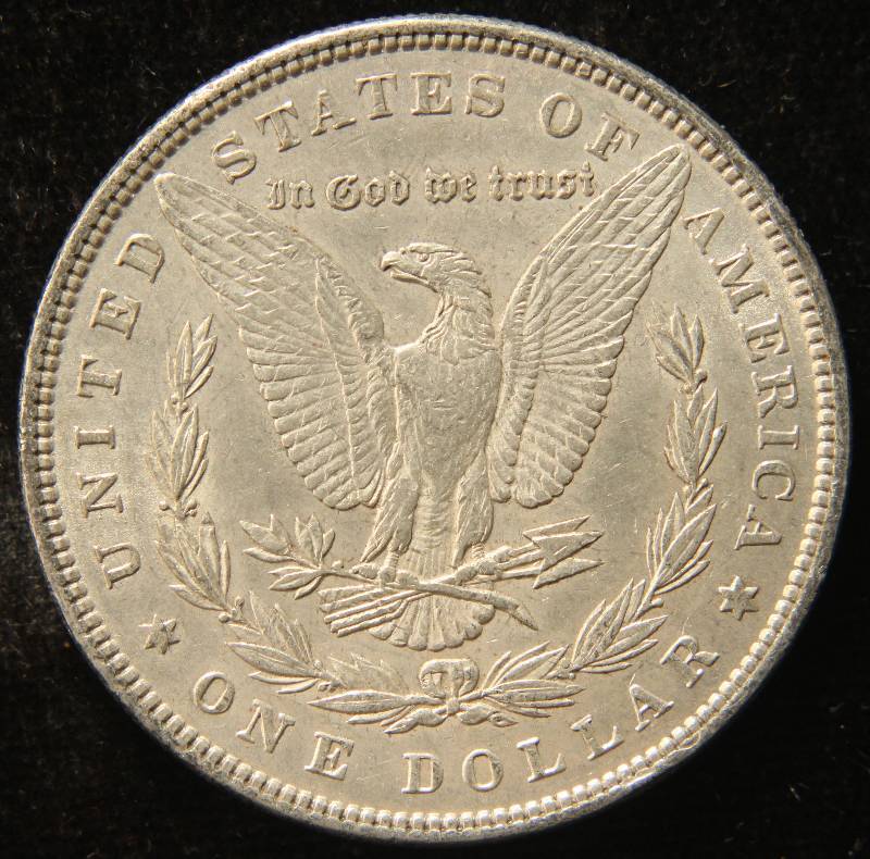 1898 MORGAN SILVER DOLLAR AU