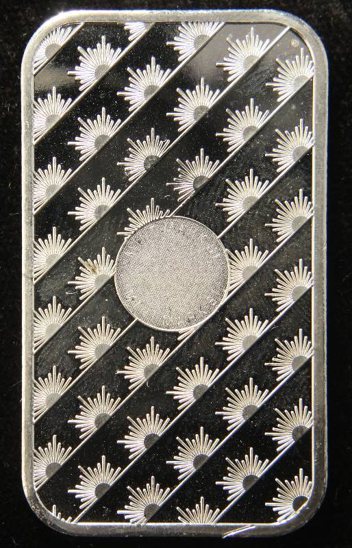 1 TROY OZ. .999 FINE SILVER BAR SUNSHINE MINTING