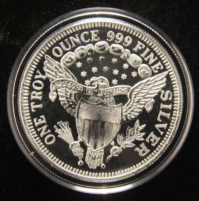 1 TROY OZ. .999 FINE SILVER DEPT OF THE ARMY IN AIRTITE HOLDER