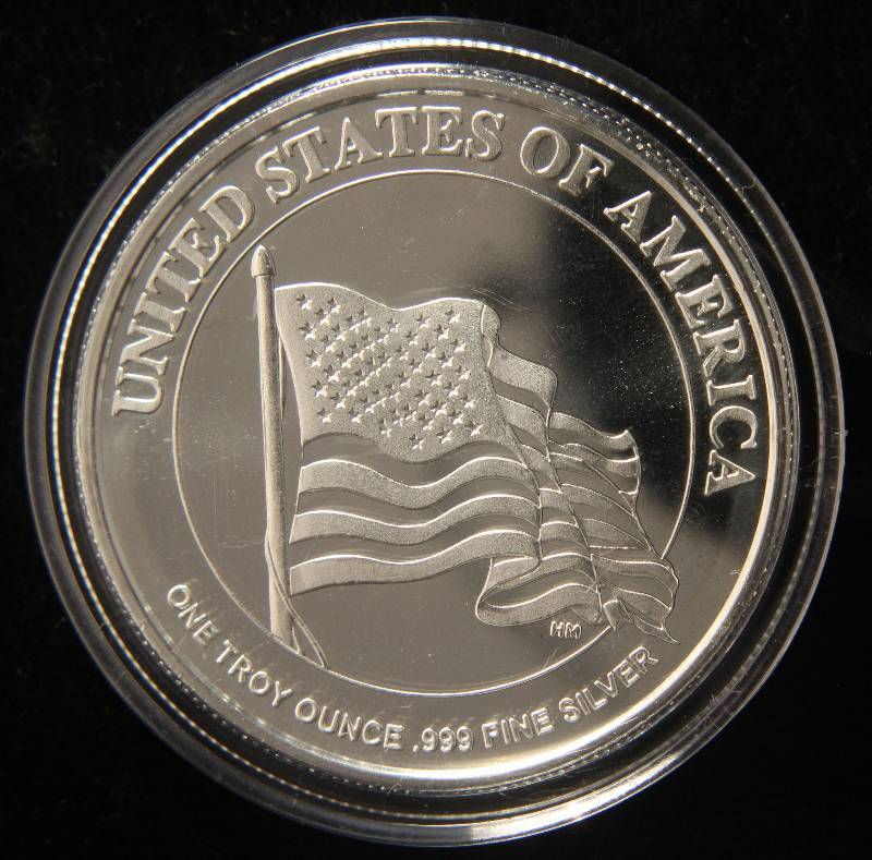 1 TROY OZ. .999 FINE SILVER 100TH ANNIVERSARY I WANT YOU IN AIRTITE