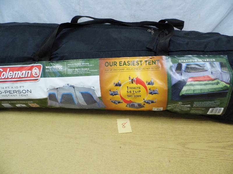 lot 8 image: Coleman 10 Person Tent