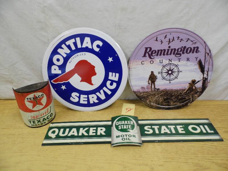 lot 32 image: Metal Signs