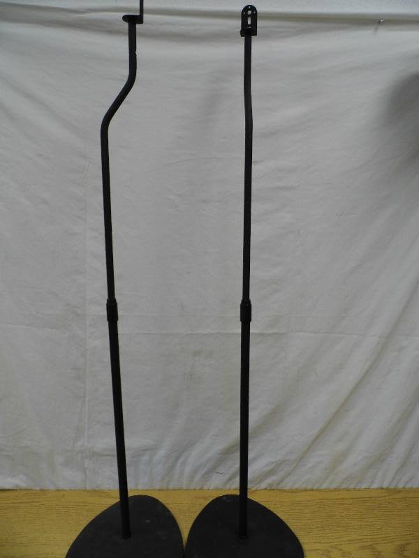 lot 44 image: Pair Sanus Speaker Stands