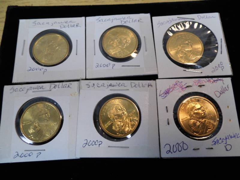 Lot of 6 Sacagawea Dollar Coins