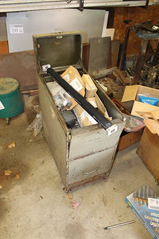 Metal Cabinet w Conveyor Belt Parts