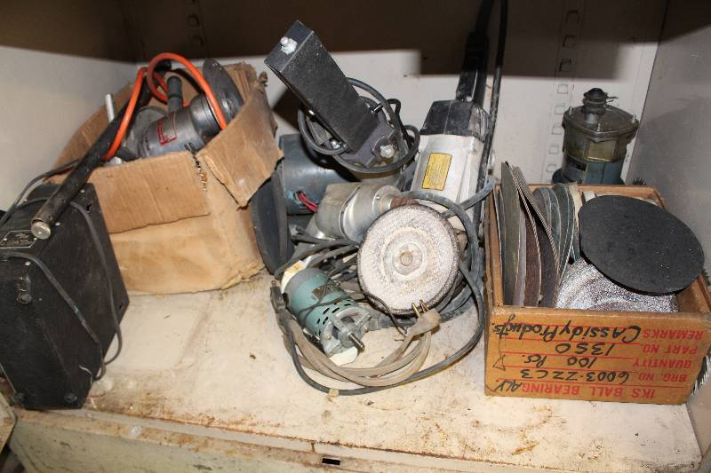 Ingersol Rand Sander, Drill, Porter Cable D6 Disc Grinder-Polisher, Motors, Misc Hardware, Tools