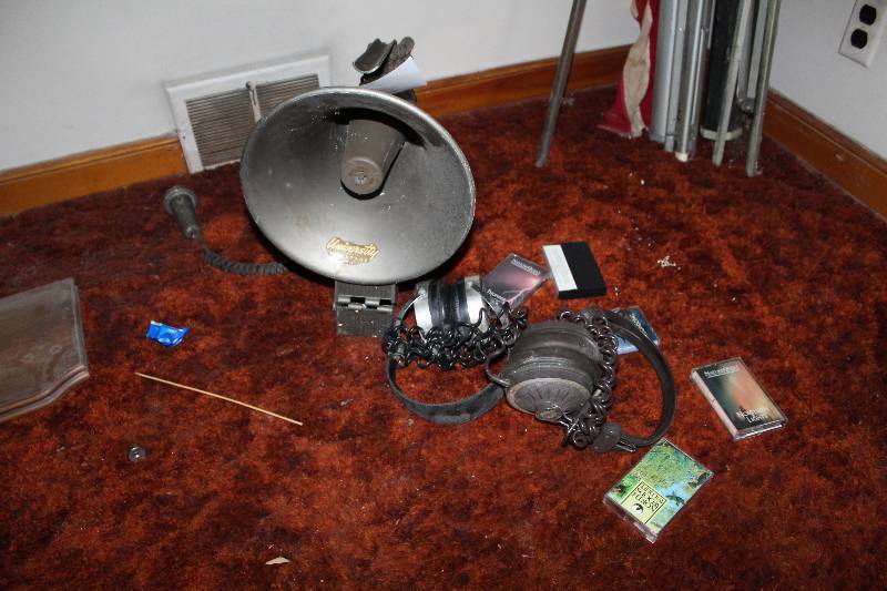 Vintage University Powrpage PP-1 Megaphone, Headphones