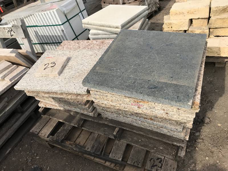 lot 23 image: MISC. GRANITE SQUARES