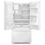 lot 6 image: BRAND NEW - WITH WARRANTY - MAYTAG  MODEL # (MFI2269FRW) -  French Door Refrigerator - 32.8 - 21.7 cu ft - White  MSRP $ 2299.99