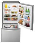 lot 3 image: BRAND NEW - WITH WARRANTY - WHIRLPOOL  MODEL # (WRB329DMBM) - 19 cu. ft. Single Door Bottom Freezer Refrigerator w Adaptive Defrost - Stainless Steel  MSRP $ 1999.99