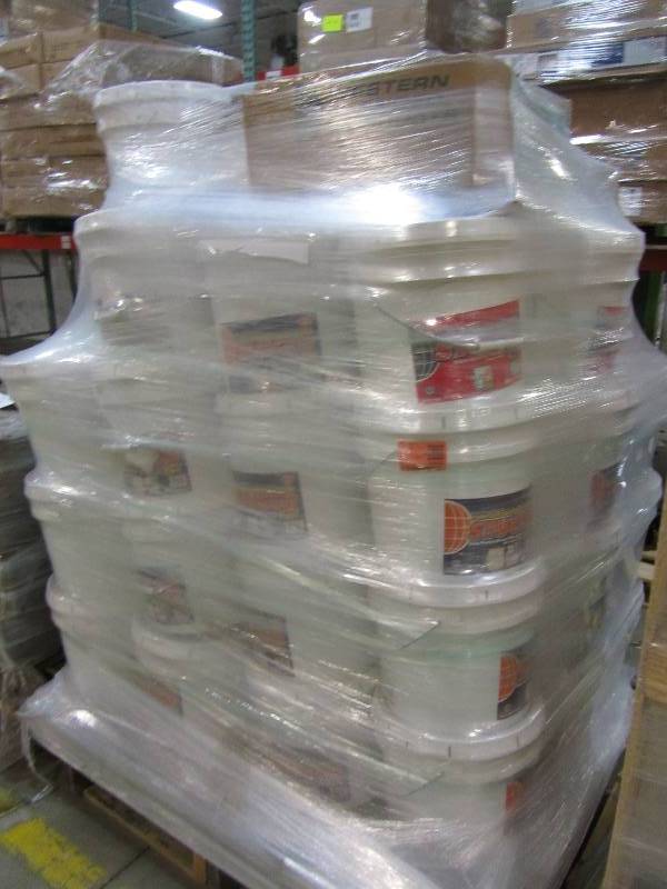 lot 7 image: Stucco 30-lb Premixed Base Coat Stucco Mix (lot of 20 buckets)
