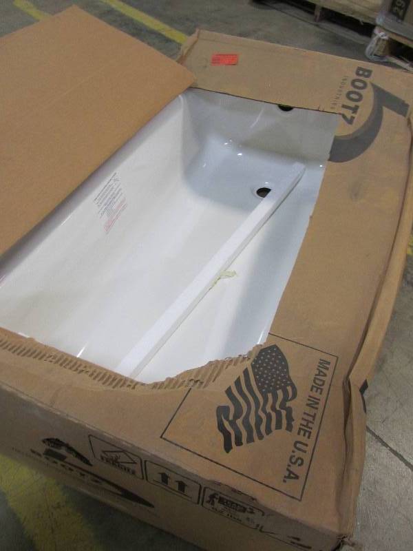 lot 11 image: Bootz Industries Honolulu 46-12 in. Right Hand Drain Soaking Tub in White