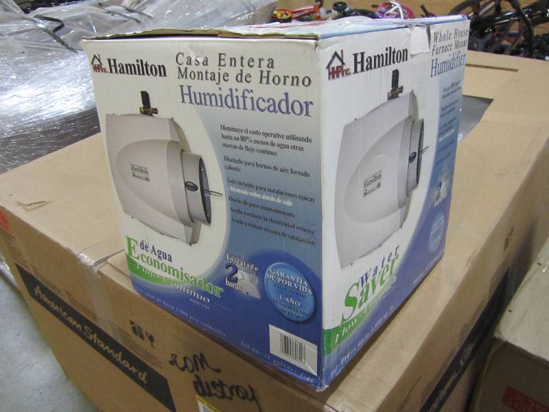 lot 18 image: Hamilton Whole House Furnace Mount Flow Through Humidifier