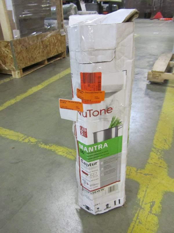 lot 42 image: NuTone Mantra 36 in. Convertible Range Hood in White
