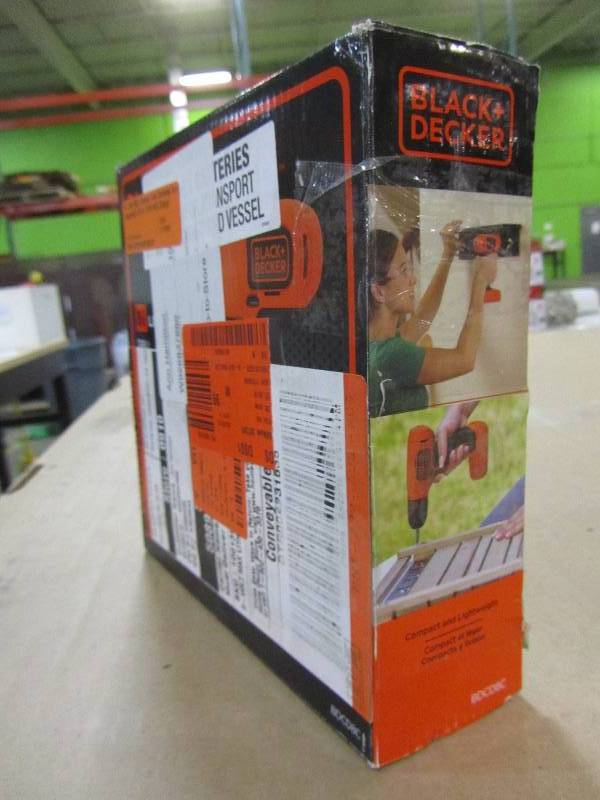 lot 65 image: BLACKDECKER 8-Volt MAX Lithium-Ion Cordless Rechargeable 38 in. Drill with Charger