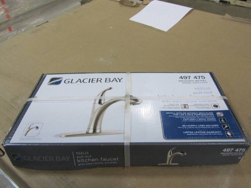 Glacier Bay Keelia Single Handle Pull Out Sprayer Kitchen Faucet