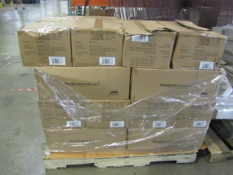 lot 93 image: NewTechWood UltraShield Naturale 1 ft. x 2 ft. Quick Deck Outdoor Composite Deck Tile in Westminster Gray (20 sq. ft. Per Box) (lot of 24 cases)