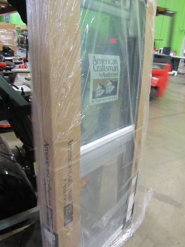 lot 102 image: American Craftsman 29.75 in. x 57.25 in. Double Hung White Vinyl Window