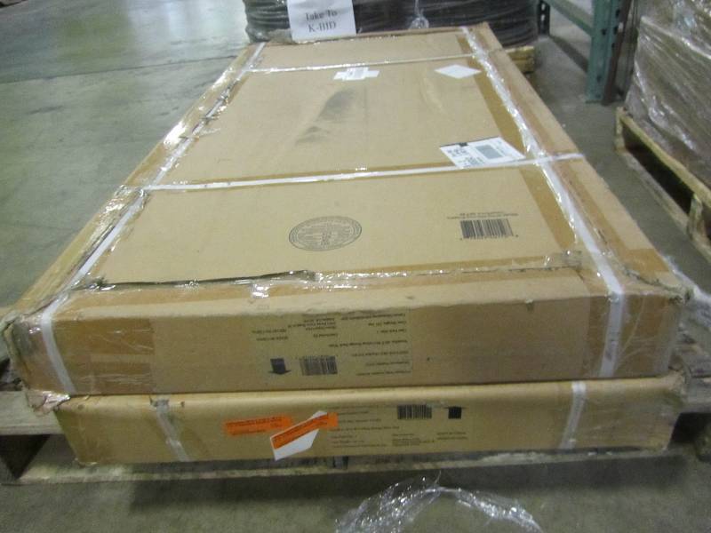 lot 103 image: NewAge Products Performance 96 in. L x 48 in. W x 42 in. H Adjustable VersaRac Ceiling Storage Rack in Gray (lot of 2)