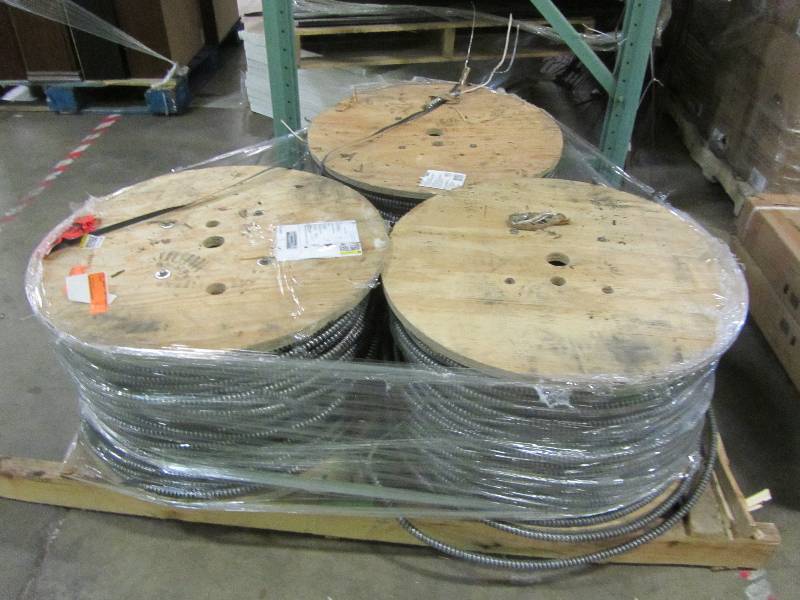 lot 105 image: AFC Cable Systems 122-Gauge x 1,000 ft. Gauge MC Tuff Cable (lot of 3)