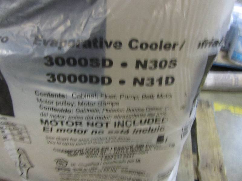 lot 107 image: Champion Cooler 3000 CFM Side-Draft WallRoof Evaporative Cooler for 1000 sq. ft. (Motor Not Included)