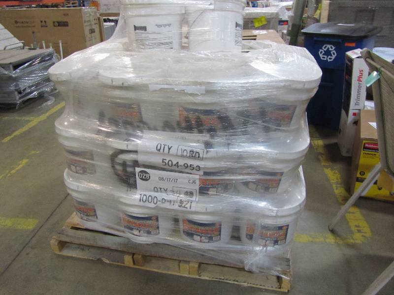lot 109 image: Stucco Paintable Synthetic Stucco 50-lb Premixed Finish Coat Stucco Mix (lot of 38)