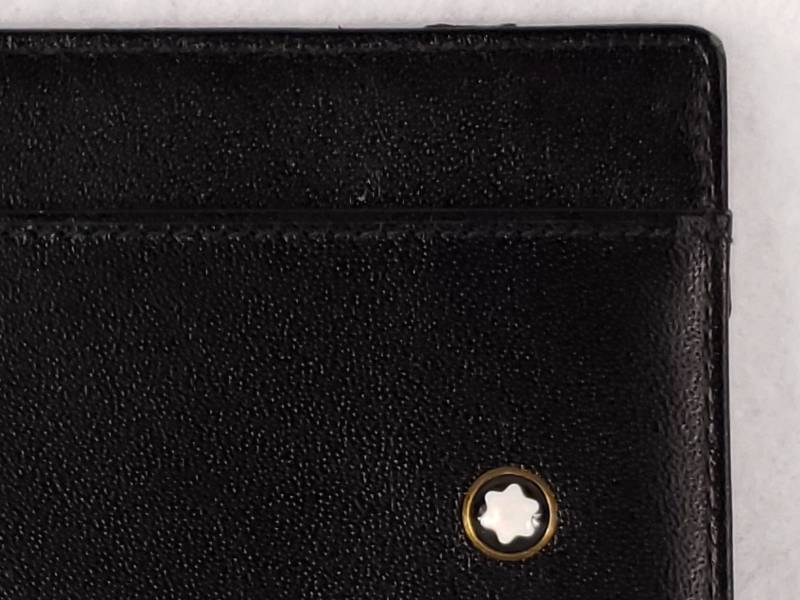 lot 20 image: Montblanc Leather Wallet with Writing Side