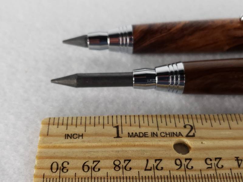 lot 72 image: (2) Wood 5.5mm Mechanical Pencils