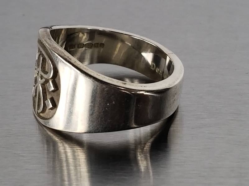 lot 92 image: Mens Sterling Silver Dexter Signed Ring