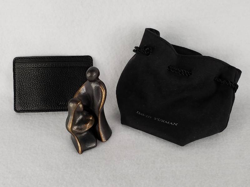 lot 114 image: David Yurman Leather Wallet, Quality Mary & Joseph Figurals, etc