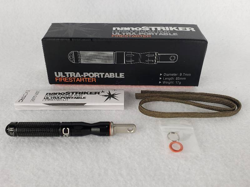 lot 129 image: Exotac NanoStriker Ferrocerium Ultra-Portable Firestarter