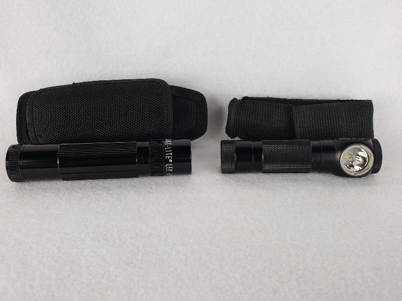 lot 131 image: Mag Lite LED XL100  Wowtac A2 LED Flashlights