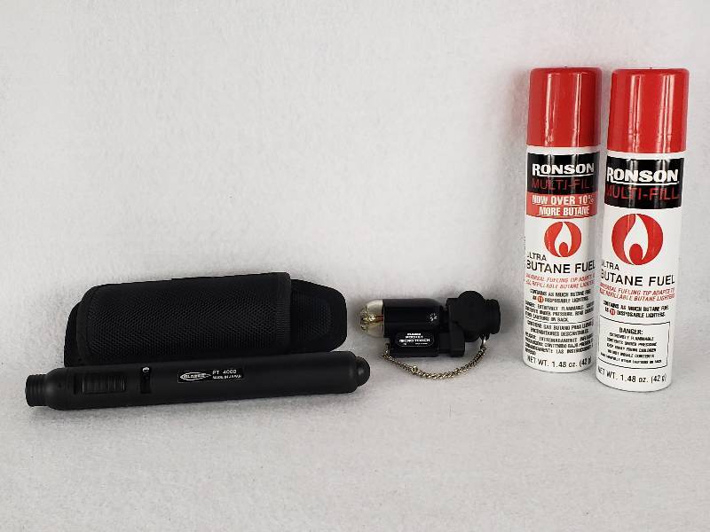 lot 132 image: (2) Butane Torches  Extra Butane Refill
