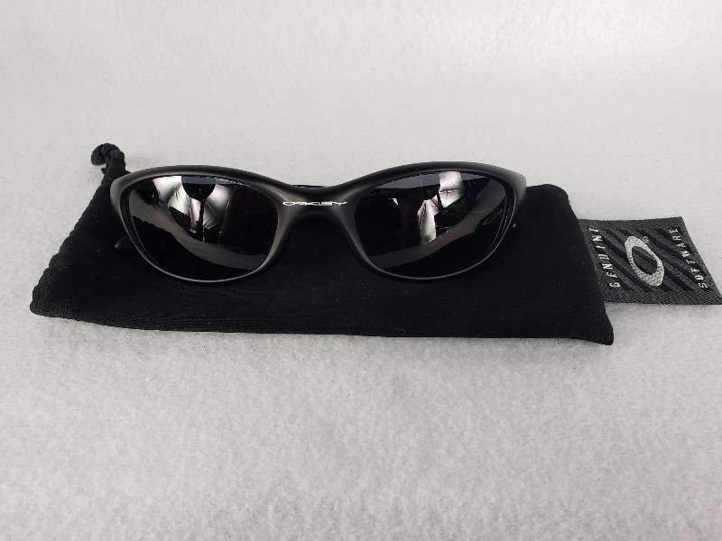 lot 134 image: Oakley Polarized Five Black Silver Sunglasses