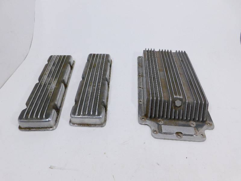 lot 13 image: Oil Pan Cover   &   Two Valve Covers
