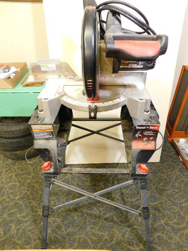 Craftsman 10 Compound Miter Saw W Craftsman Stand N Stow