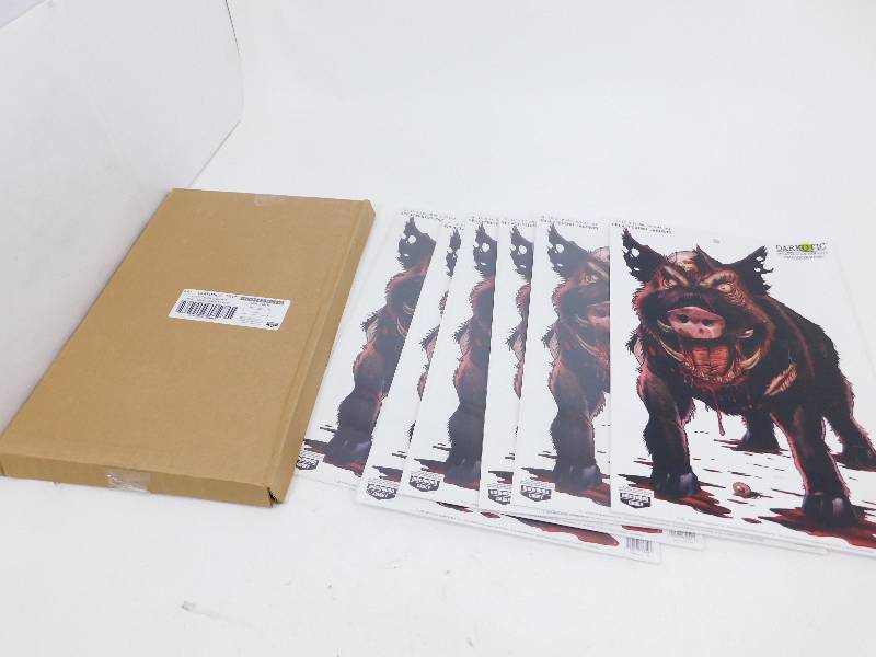 lot 31 image: Forty Eight Darkotic Splattering Targets