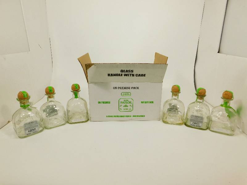 lot 116 image: Six Patron Silver Tequila Bottles