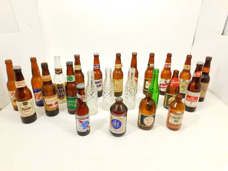 lot 131 image: Collectors Empty Beer Bottles