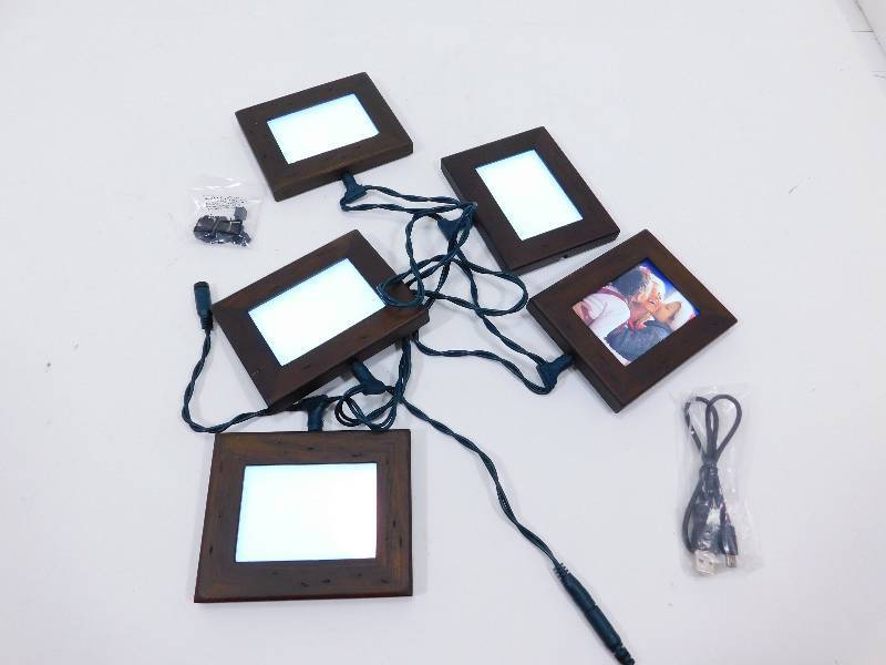 lot 167 image: Five Lighted Picture Frames