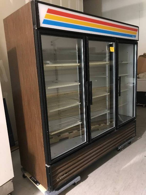 true 3 door commercial refrigerator