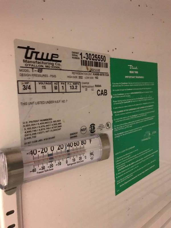 True, Mod #T-49F, two door Stainless Freezer, caster mounted, NSF, 115 voltz  Runs Freezers