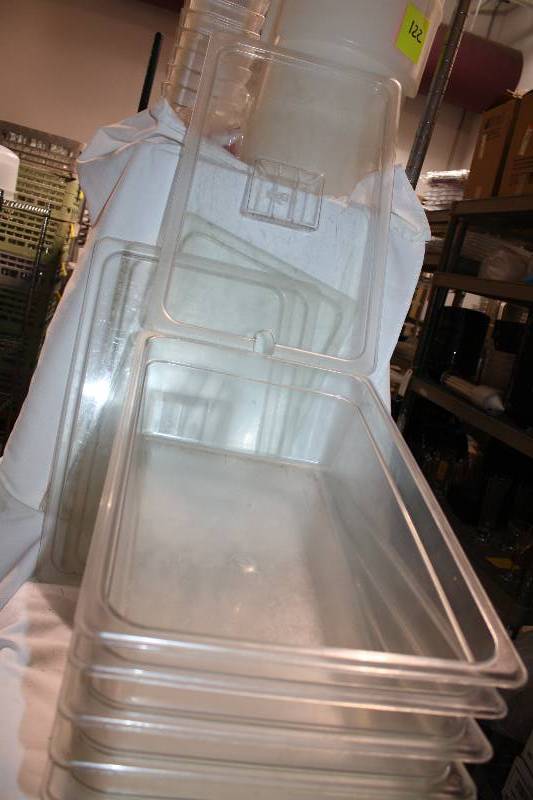 Plastic Full Size Container with Lids