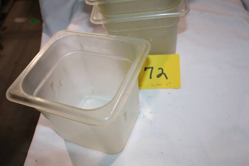 Plastic 16th x 6 Containers