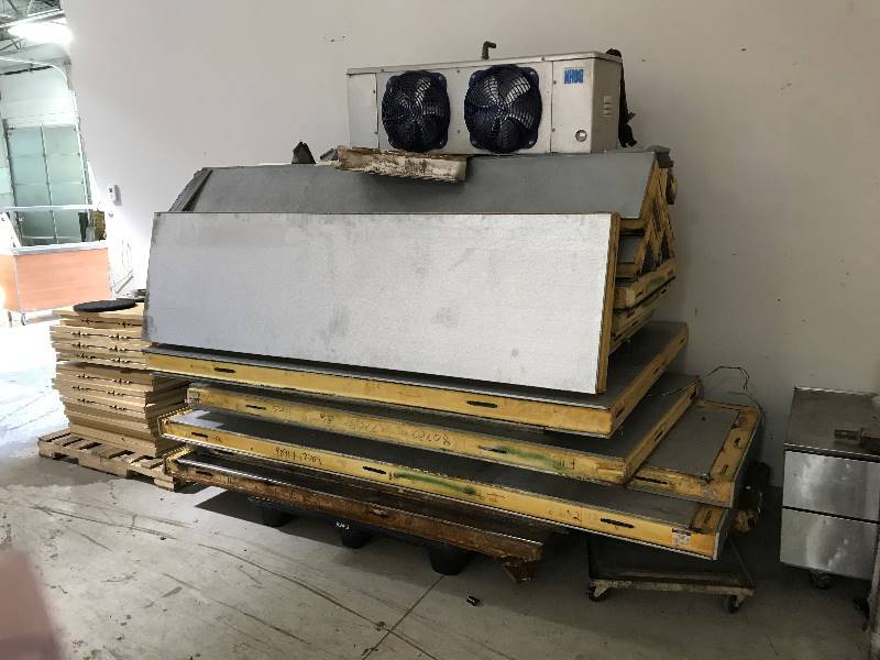 Vollrath Walk-In Cooler with Floor and Remote Compressor - Model - NA - 208 Volts - Single Phase - 8 Amps - Inside Dimensions 74 x 97 x 84 - Overall Dimensions 82 x 105 x 91
