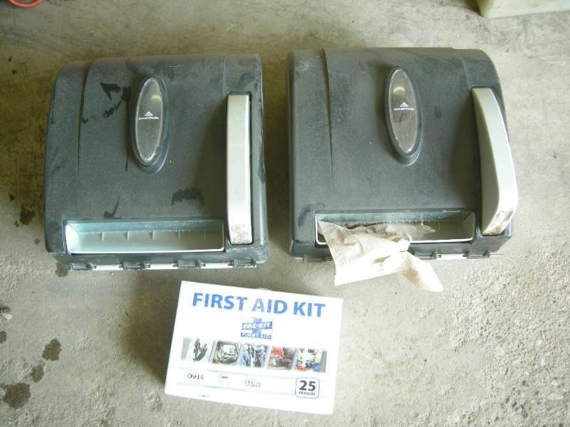 lot 23 image: Hand Towel Dispensors, First Aid Kit